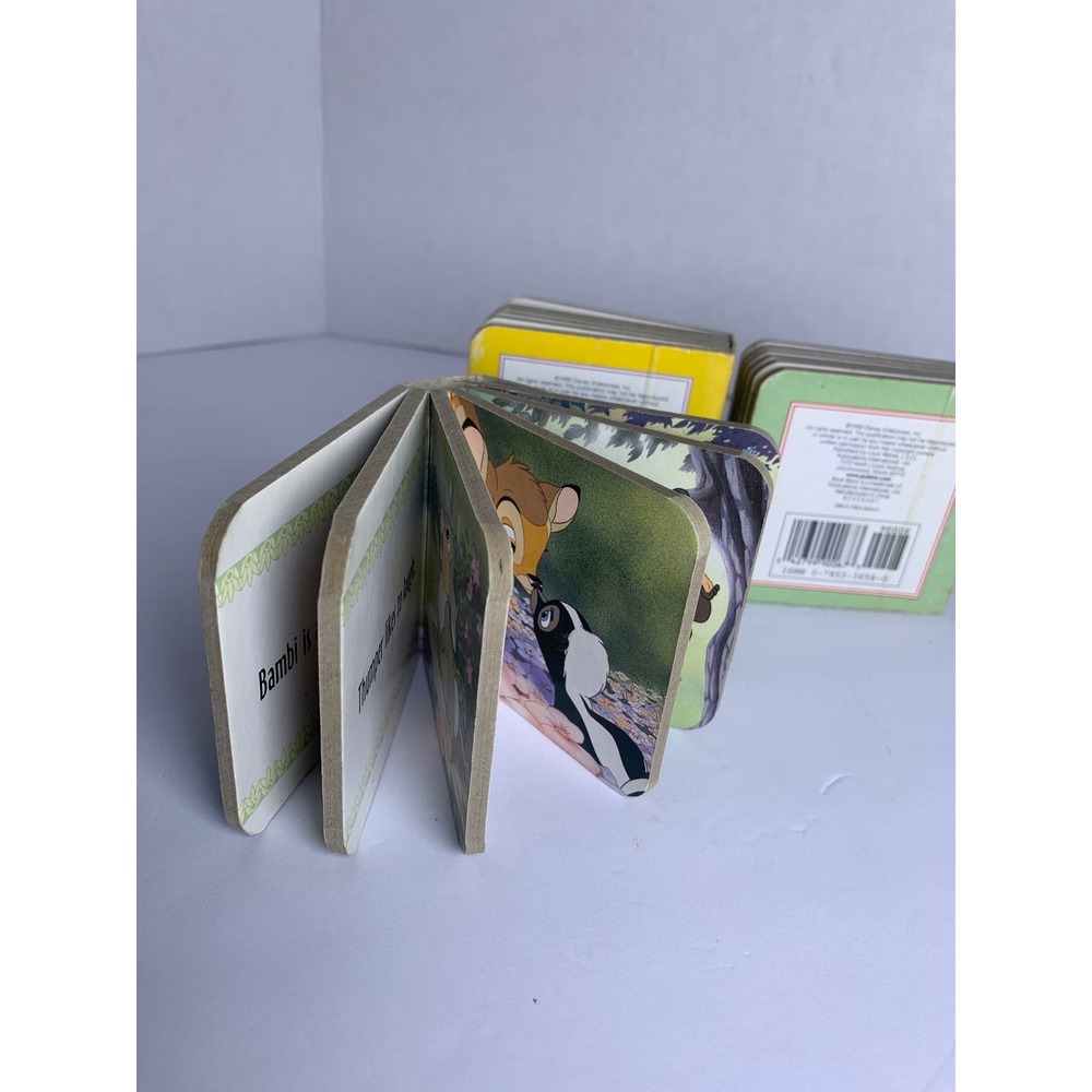 Vintage 1999 Disney Book Block Board Books Bambi Snow White Pinocchio Set of 3 - Picture 3 of 8